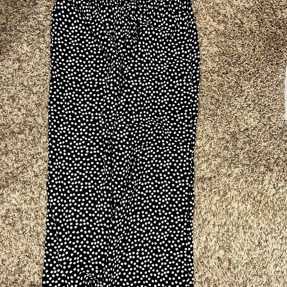 Flower high waisted pants